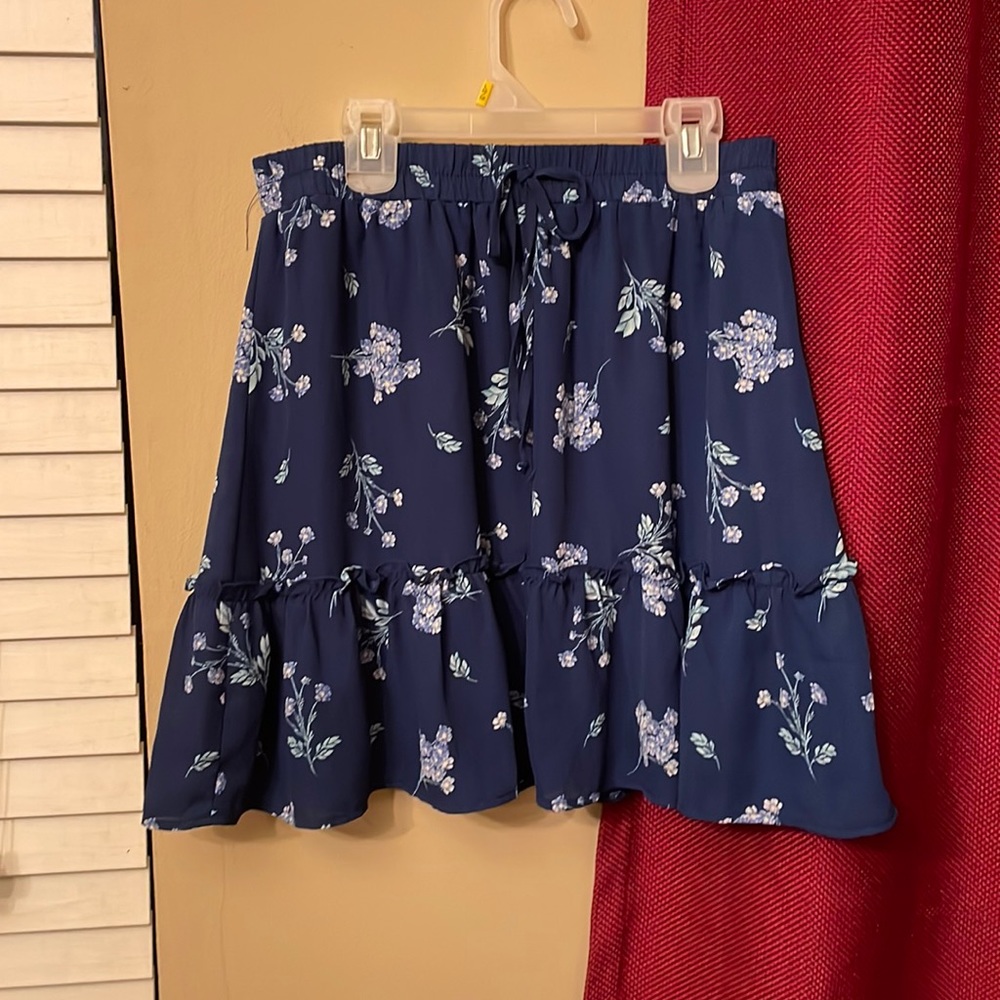 Blue Floral Altar’d State Skirt